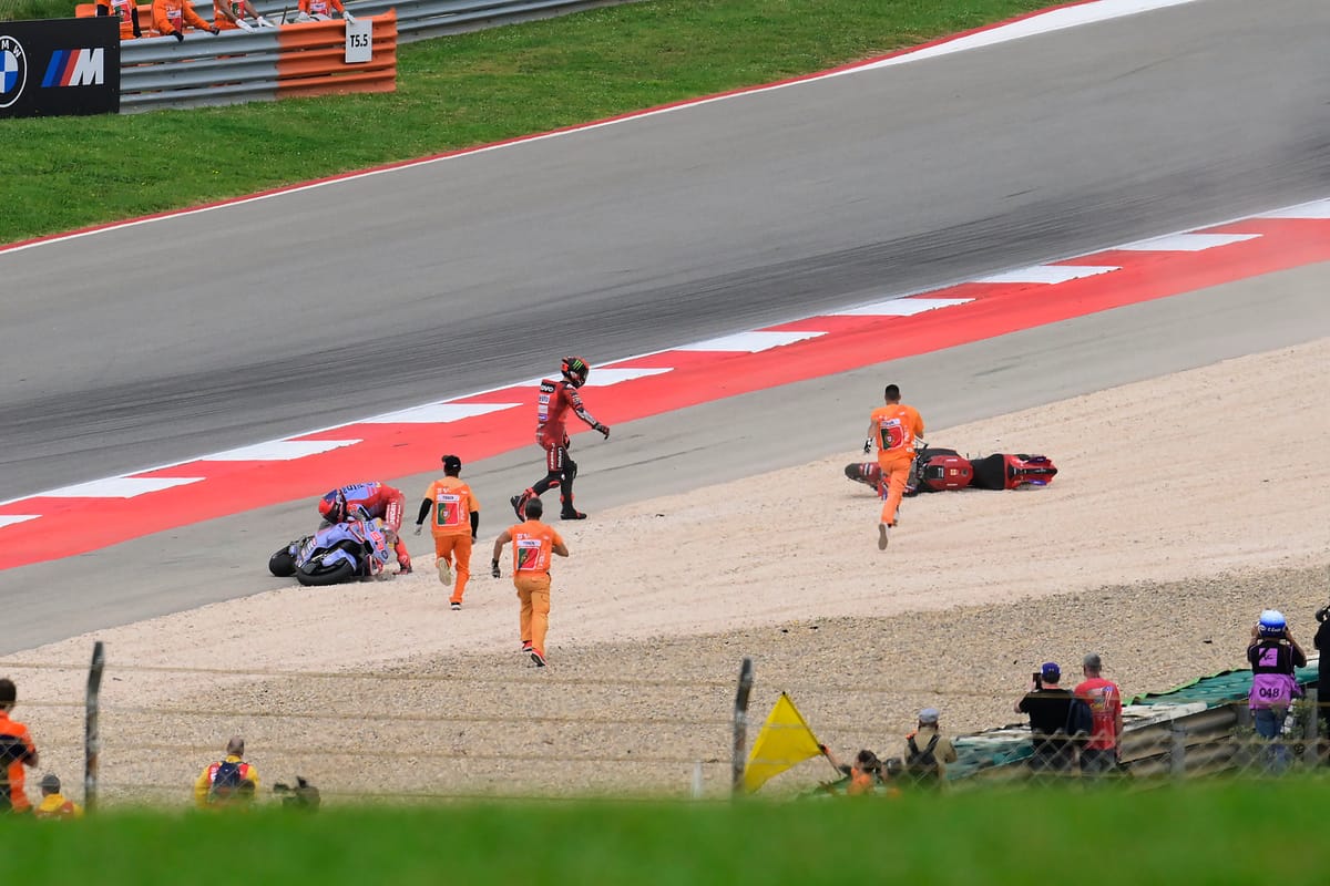 MotoGP podcast The fallout from Marquez/Bagnaia clash at Portimao