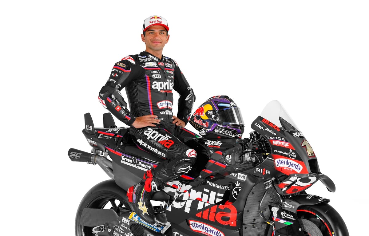 Martin's Aprilia MotoGP bike with 1 plate revealed at 2025 launch The Race