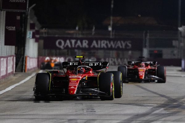 Carlos Sainz and Charles Leclerc, Ferrari, F1