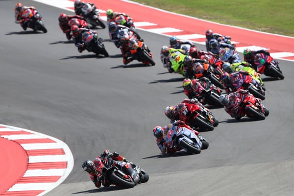 Maverick Vinales Aprilia leads COTA MotoGP sprint 2024