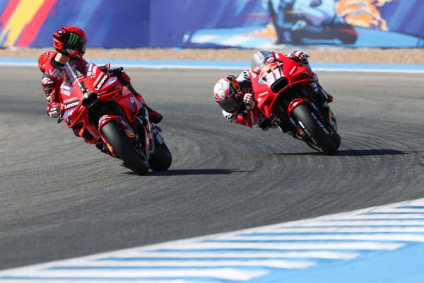 Pecco Bagnaia and Pedro Acosta, MotoGP