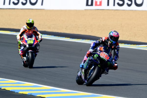 Joan Mir, Honda, and Fabio Quartararo, Yamaha, French GP, MotoGP