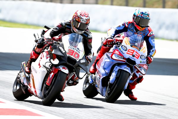 Takaaki Nakagami and Marc Marquez, MotoGP