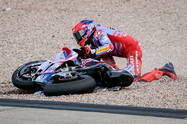 Marc Marquez crash, Gresini Ducati, MotoGP