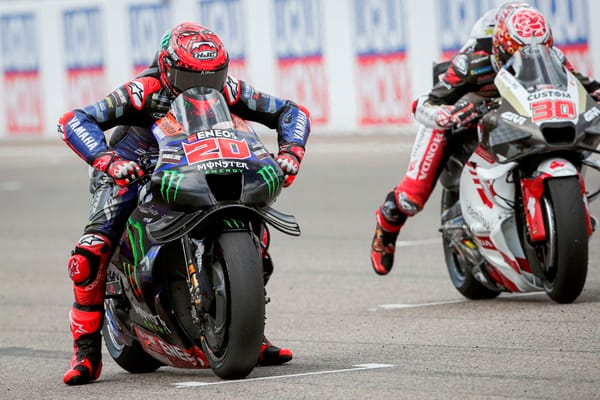 Fabio Quartararo, Yamaha, and Takaaki Nakagami, LCR Honda, MotoGP