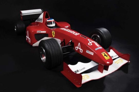 Unique signed RC scale Schumacher Ferrari up for sale