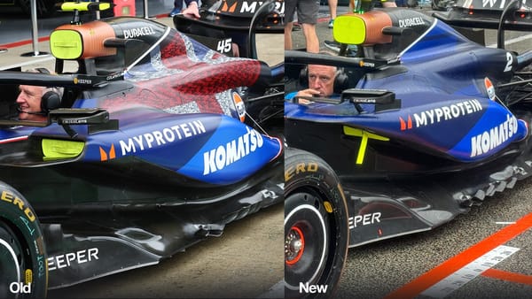 Williams FW46 upgrade comparison