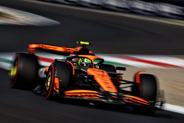 Norris leads all-McLaren front row, Verstappen only seventh