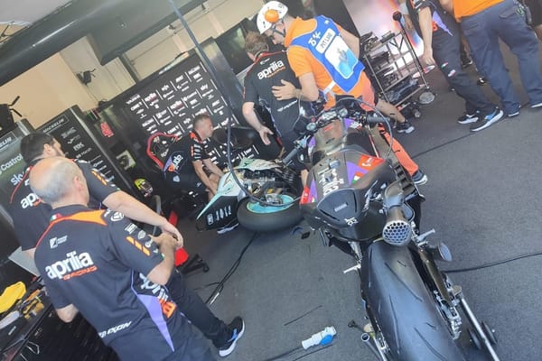 MotoGP garage 'destroyed' in freak pit crash involving marshal