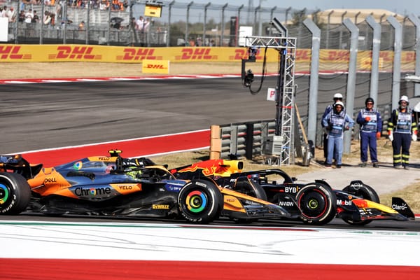 Norris penalised for Verstappen pass as Ferrari gets 1-2 in US GP