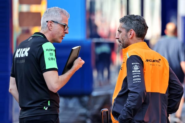 Alessandro Alunni Bravi, Sauber, and Andrea Stella, McLaren, F1