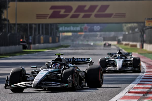 Kimi Antonelli and George Russell, Mercedes, F1